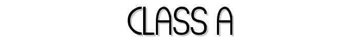 Class A font